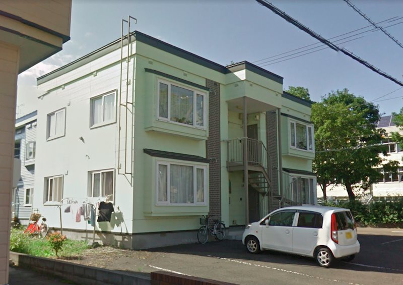 札幌市北区屯田五条のアパートの建物外観