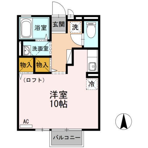 セジュール素川1の間取り