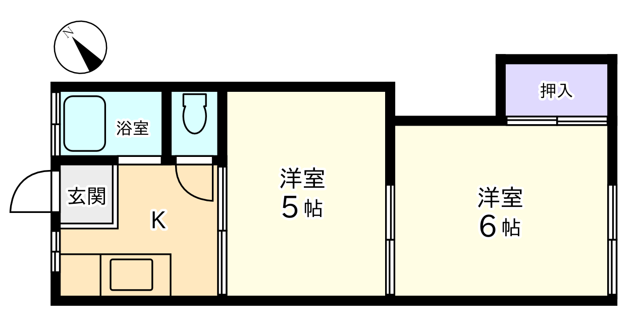 第２森ハイツの間取り