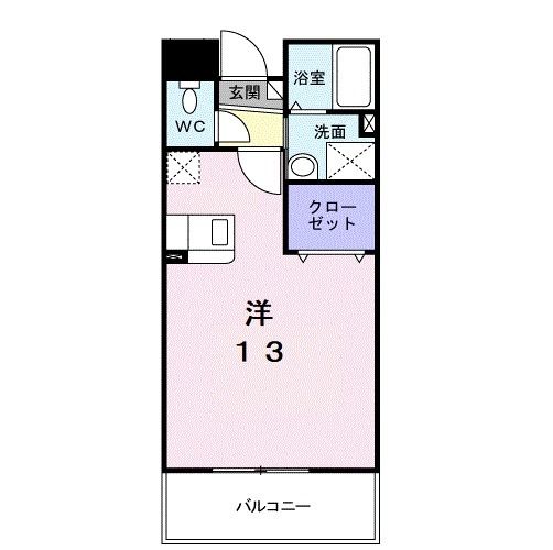 佐賀市新中町のマンションの間取り