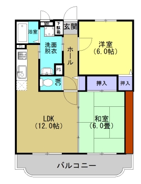 セントラルガーデンの間取り