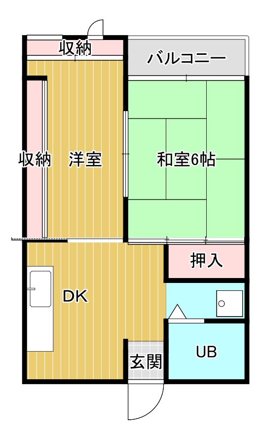 メゾンデタカダの間取り