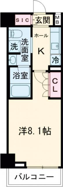 ＡＲＫＭＡＲＫ五反野の間取り