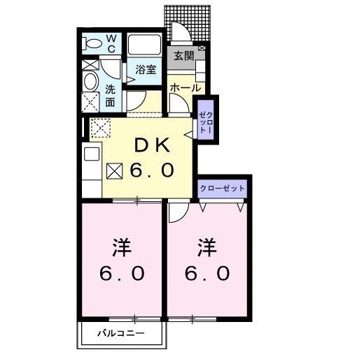 ラモードパレ・ハシバの間取り