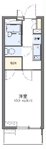 レオパレスサウス　ストリートの間取り