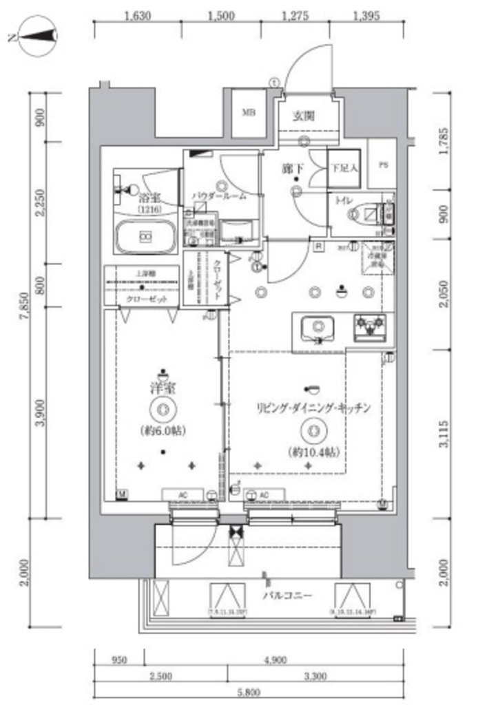 QUALITAS秋葉原の間取り