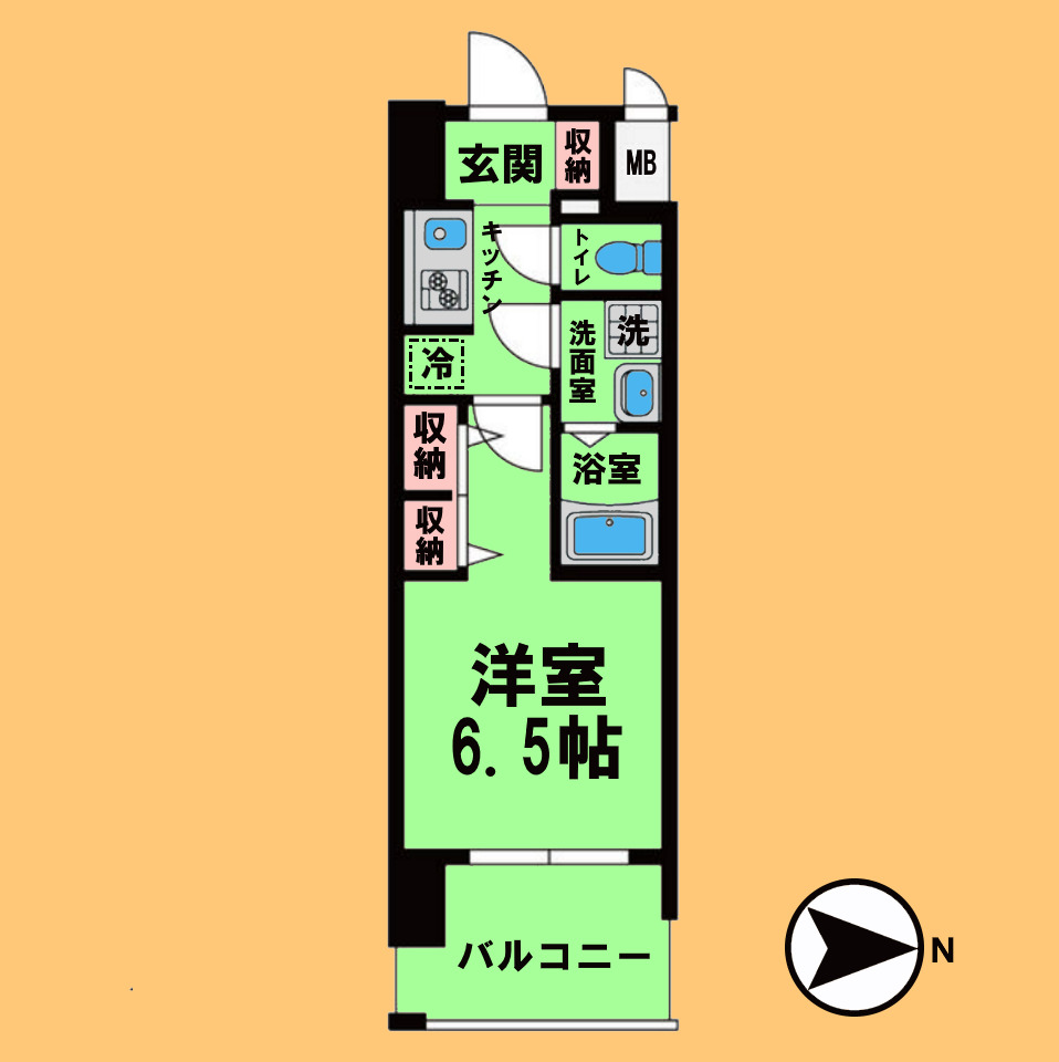 名古屋市北区上飯田北町のマンションの間取り