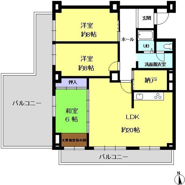 潮見台マンションの間取り