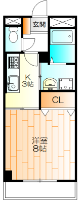 青山コーポＢの間取り