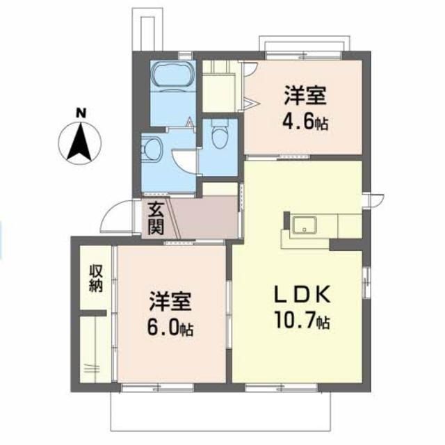 フォレストコートＣの間取り