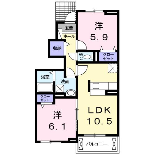 フォルシュ植松の間取り