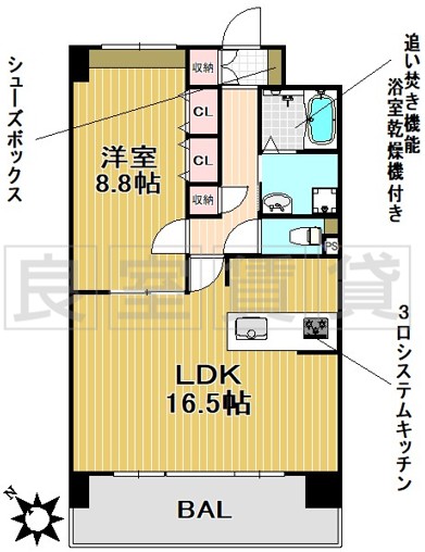 PLATZ KAKUOZANの間取り