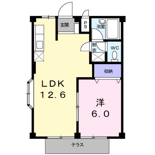 シティハイツ上田Iの間取り