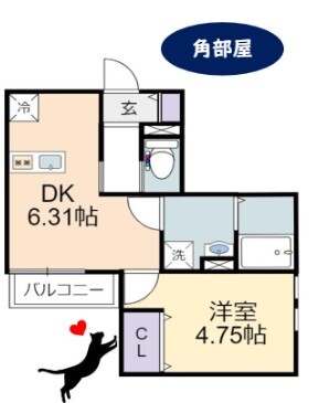 スカイブルー幸手の間取り