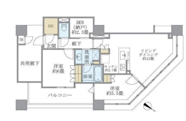 Brillia 有明 Sky Towerの間取り