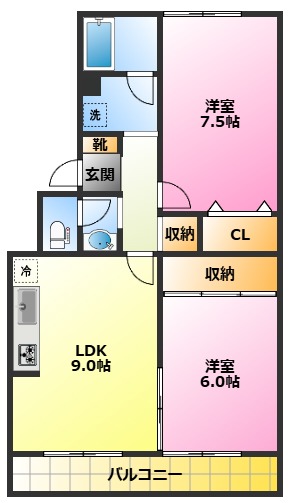 ピアエスポワールの間取り