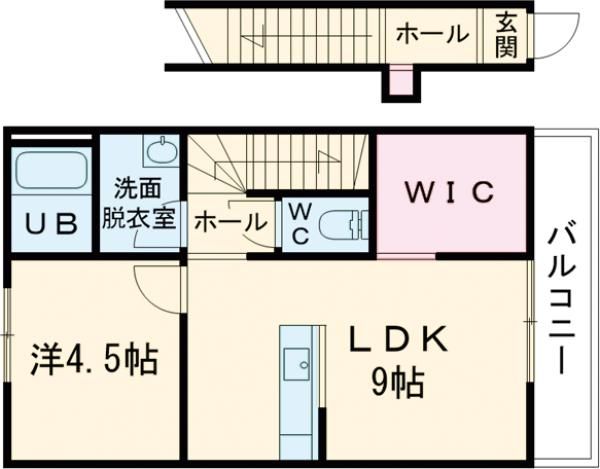 ルミウス松本II　Ｂ棟の間取り