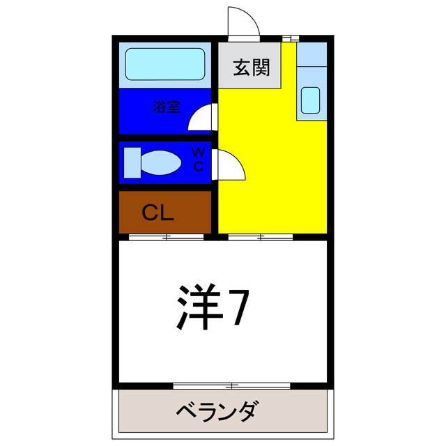 ハイツしらゆりの間取り