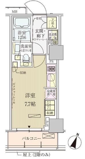 パークアクシス赤坂見附の間取り