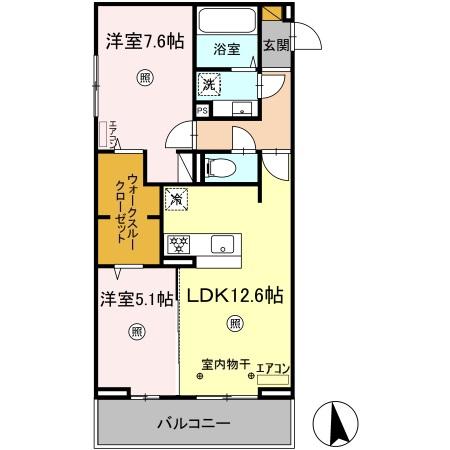 フォーリアA中央１１２街区９の間取り