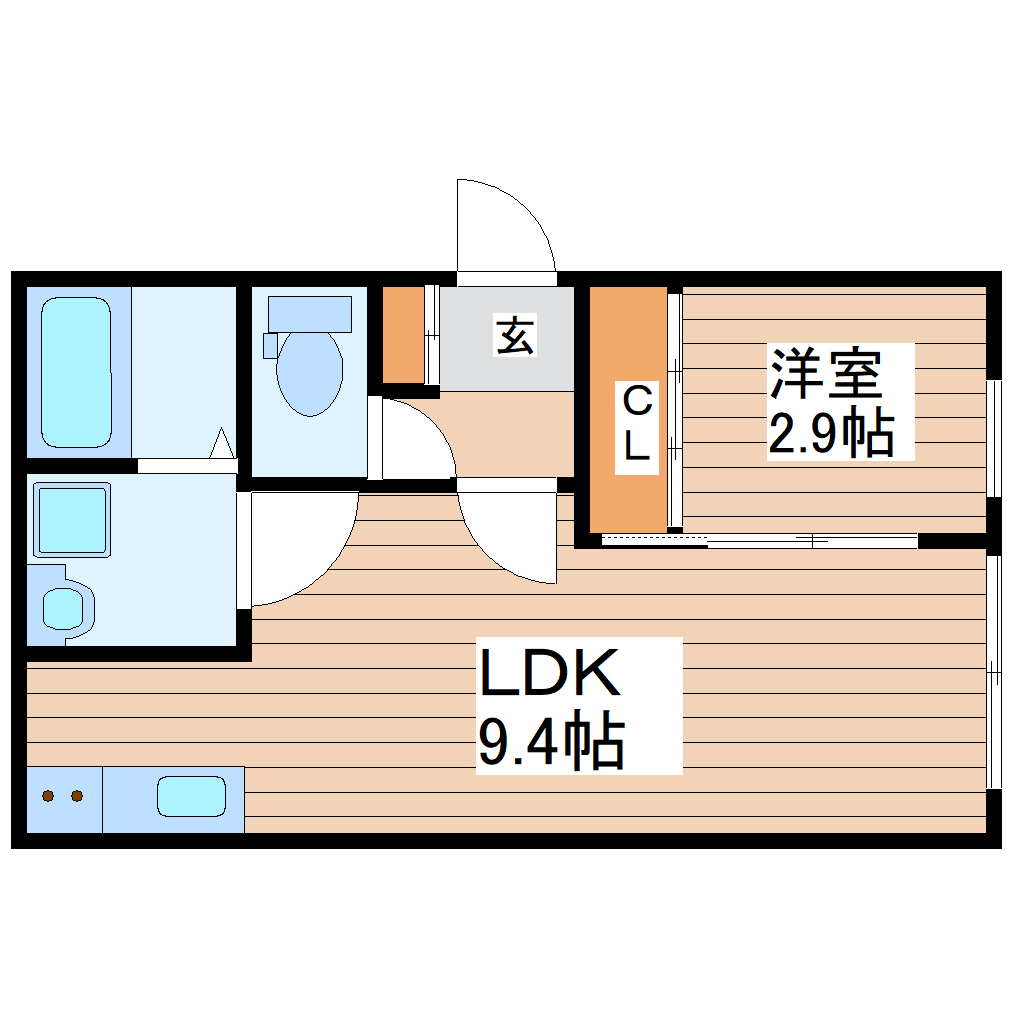 仮称）表柴田新築APの間取り