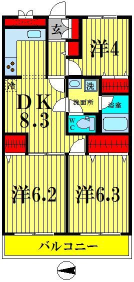 江東区大島のマンションの間取り