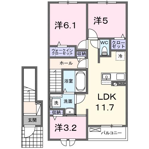 ウェルシュガーデンIIの間取り