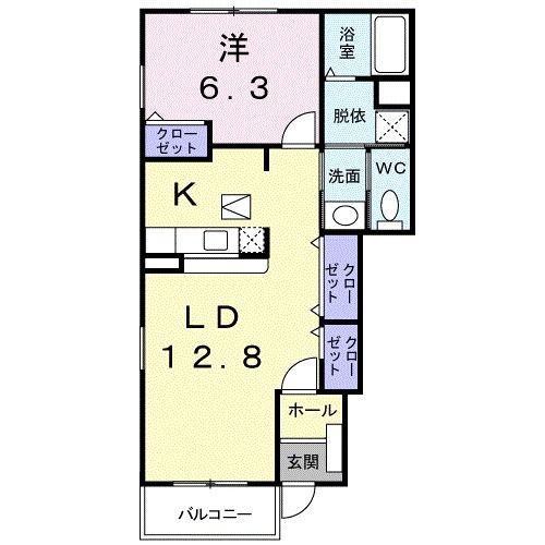 栗の木ハイツの間取り