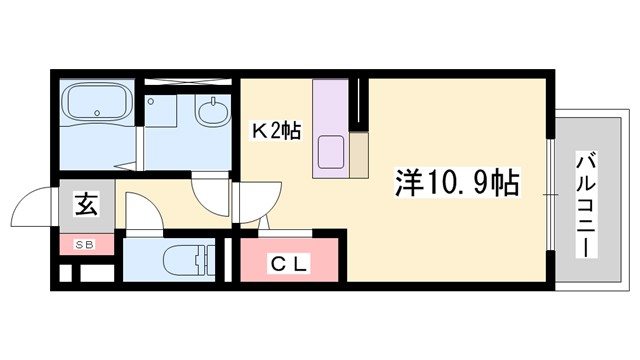 アンベリール都倉の間取り