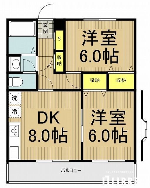 八王子市大塚のアパートの間取り