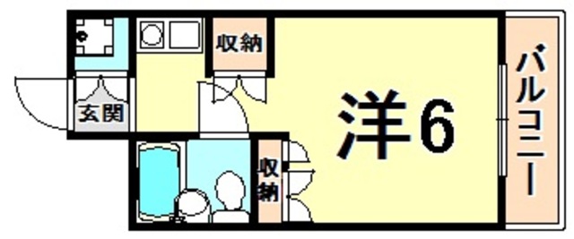 【尼崎市水堂町のマンションの間取り】