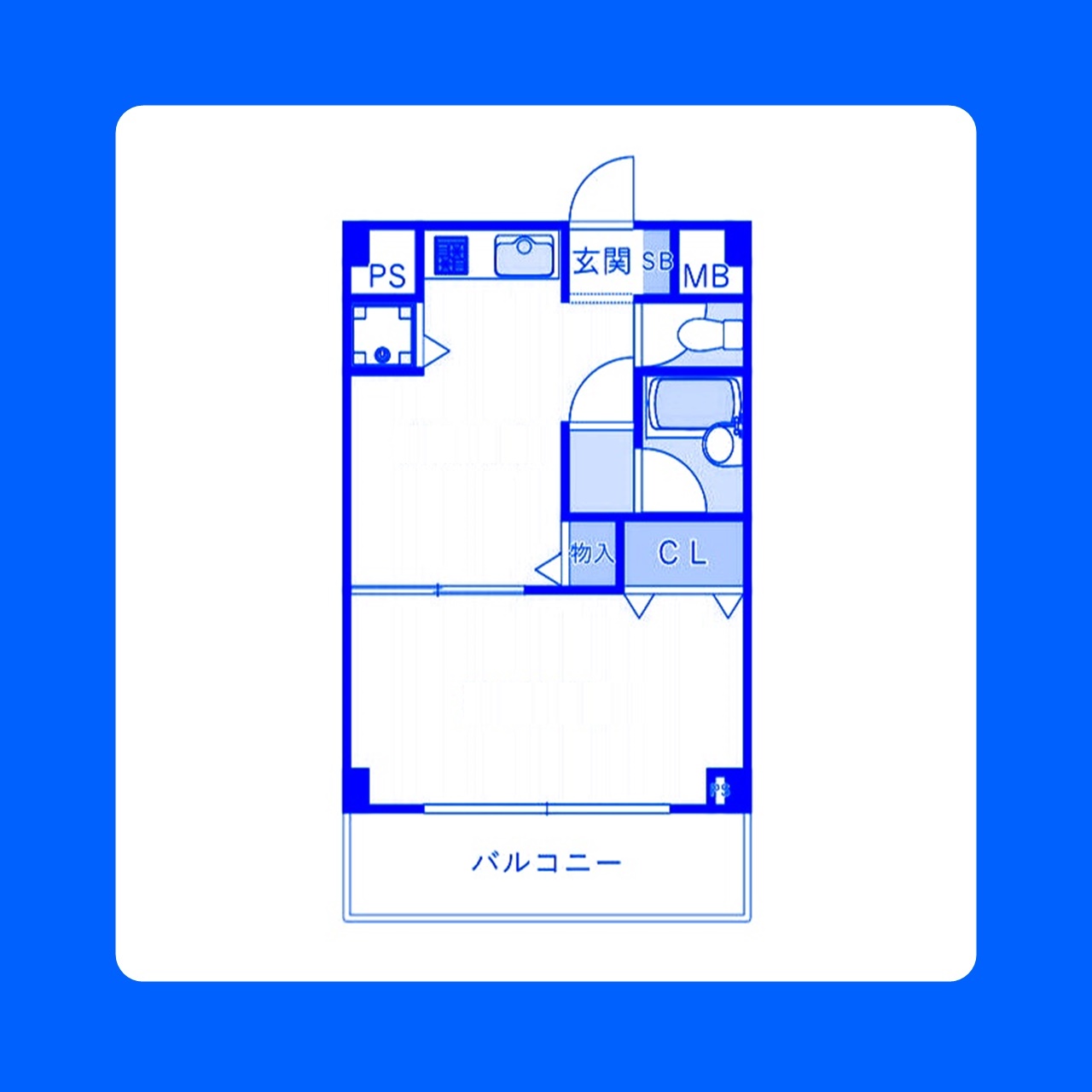 横浜市南区永楽町のマンションの間取り