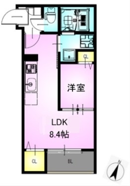 柏市あけぼののアパートの間取り