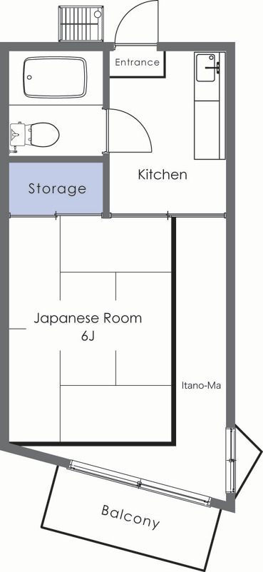 東松山市六軒町のアパートの建物外観