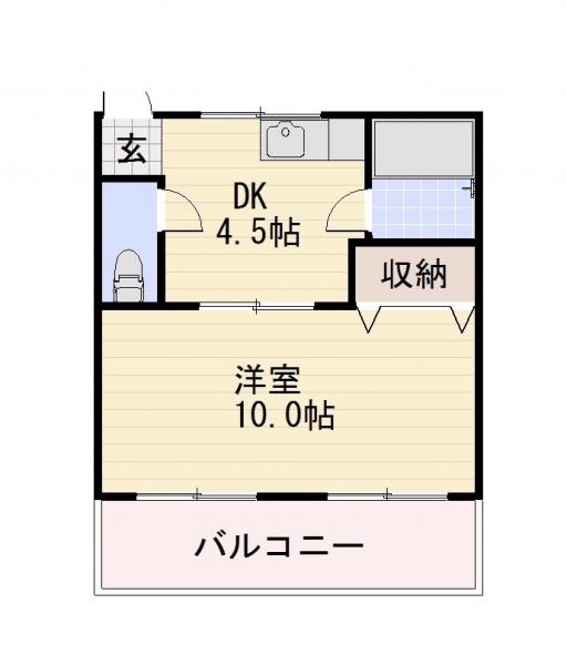 長野市吉田のマンションの間取り