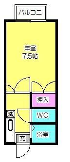 ファーストイン　ビブレＣ棟の間取り