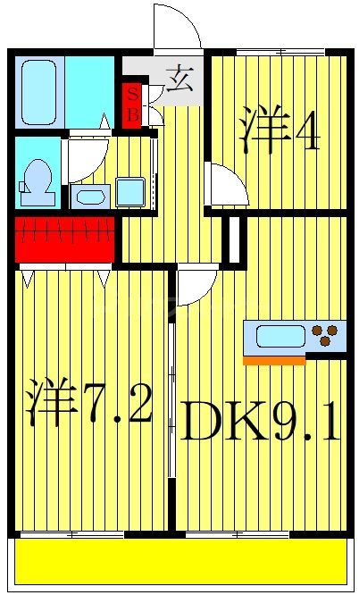 サンフローラ・エフの間取り