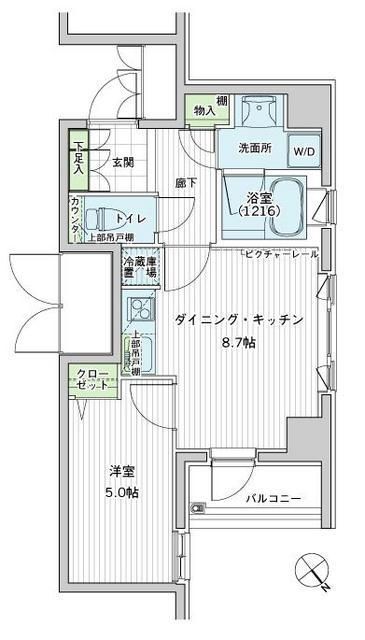 コスモリード新宿余丁町の間取り