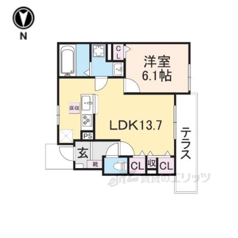 ルナハイツ２の間取り