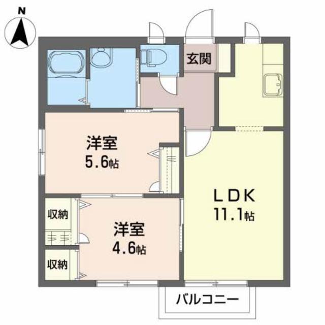 ハイツ西地蔵野　Ｃの間取り