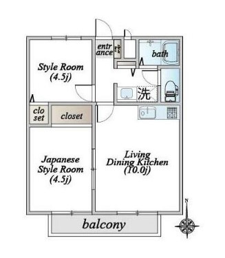 サンピュアー・A棟の間取り