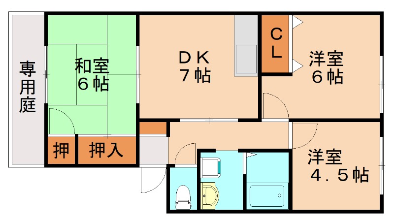 アネックス小倉の間取り