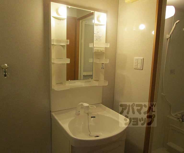 洗面設備　２０３号室の写真です。