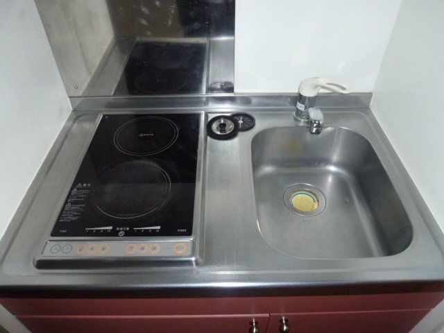 キッチン　2口電気コンロ