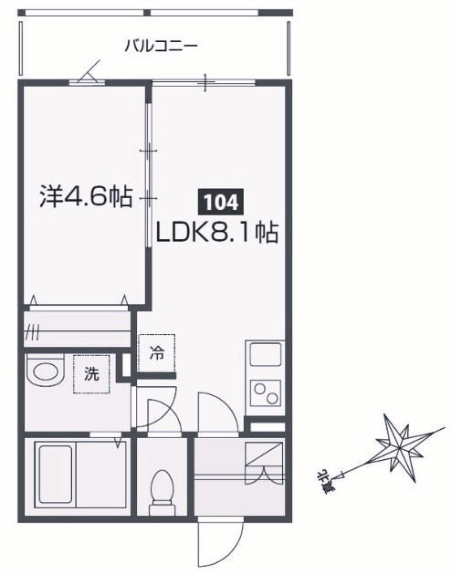MELDIA花崎の間取り