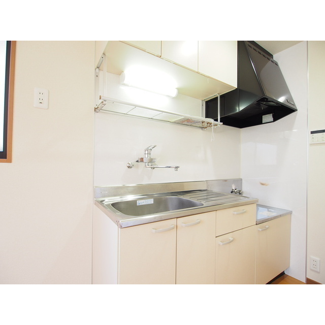 キッチン　ガスコンロ２口設置可