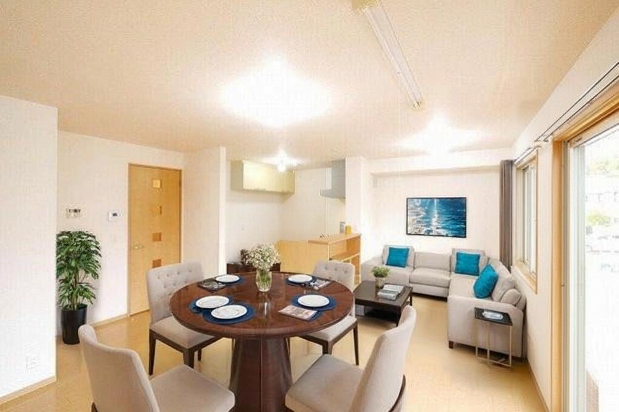 居室・リビング　CGで家具等を配置したもので家具等は含まれません