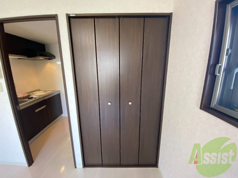 収納　収納スペースは高さもあり良さそうですね。