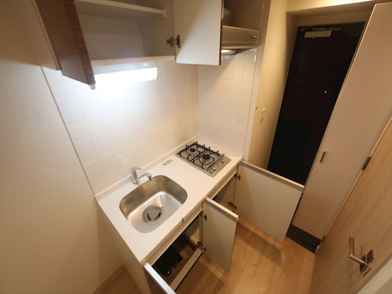 キッチン　システムキッチン（ガス2口コンロ付）