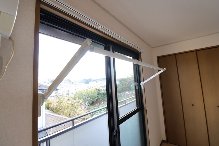 眺望　室内物干